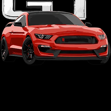 Artwork thumbnail, Red Performance Fastback Large Block Lettering Background by MW7Creation