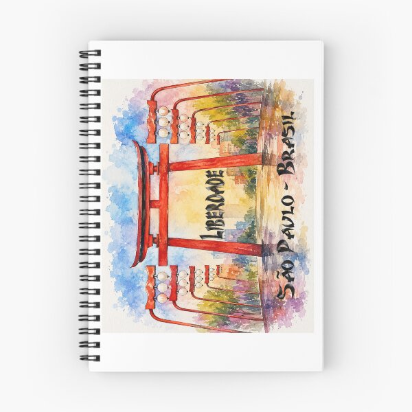 Item preview, Liberdade Sao Paulo – Japanese District  Torii Gate Watercolor Portrait designed and sold by Sampa In Focus.