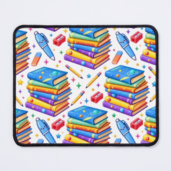 Item preview, Back to school colorful books and stationary supplies seemless pattern. designed and sold by Bluepanda21.