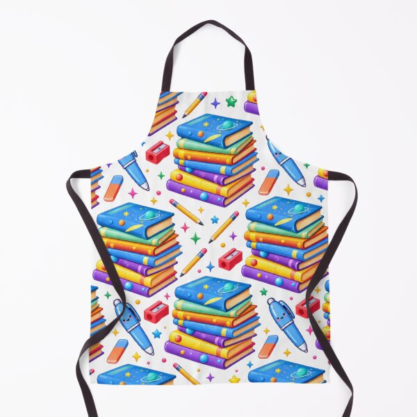 Item preview, Back to school colorful books and stationary supplies seemless pattern. designed and sold by Bluepanda21.