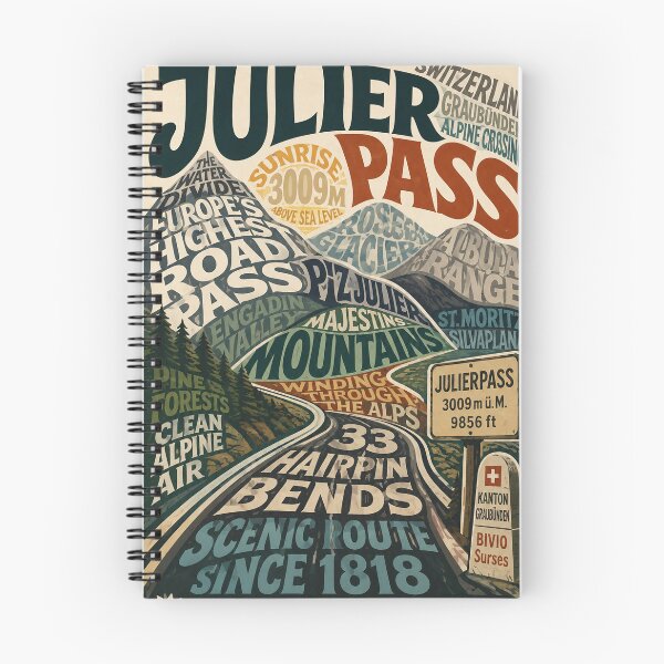 Item preview, Julier Pass Graubünden Swiss Alps Engadin Mountain Crossing designed and sold by Aryabek.