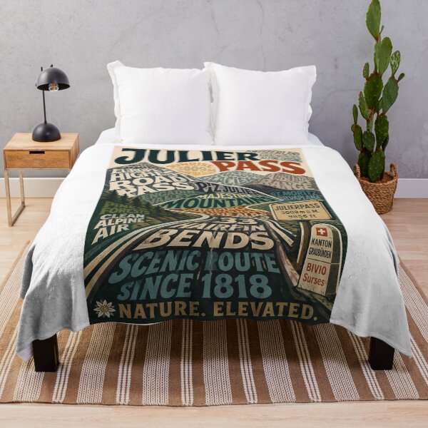 Item preview, Julier Pass Graubünden Swiss Alps Engadin Mountain Crossing designed and sold by Aryabek.