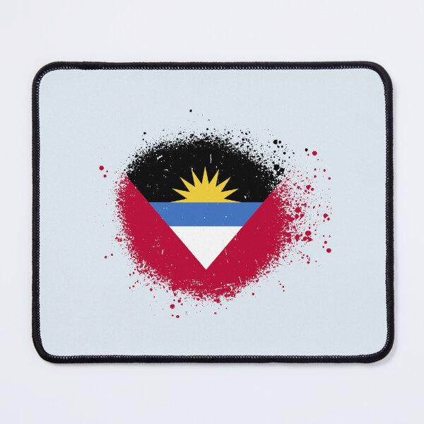Item preview, Antigua and Barbuda Flag Spray Paint Splatter Style designed and sold by DelfDesign.