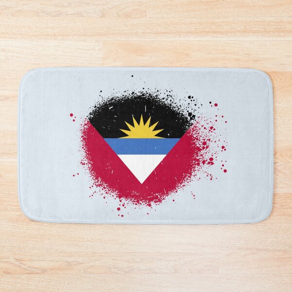Item preview, Antigua and Barbuda Flag Spray Paint Splatter Style designed and sold by DelfDesign.