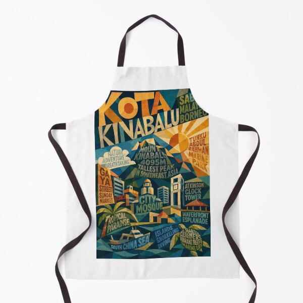 Item preview, Kota Kinabalu Sabah Mount Kinabalu and South China Sea designed and sold by Aryabek.
