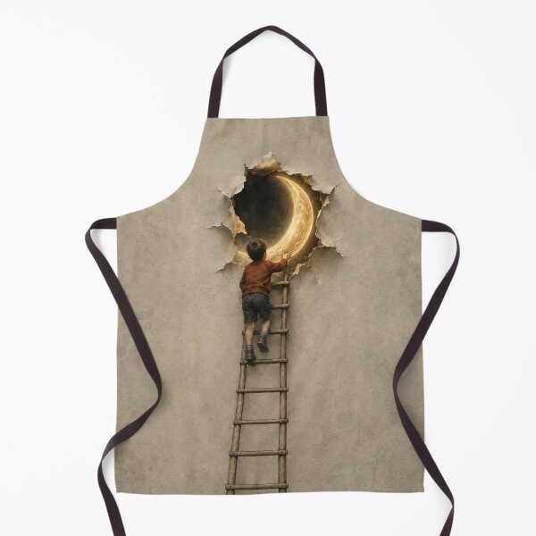 Item preview, Reach for the Moon – Surreal Childhood Dream Art designed and sold by GSizzle1.