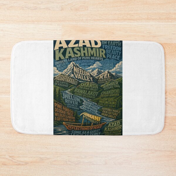 Item preview, Azad Kashmir Neelum Valley Jhelum River Mountain Landscape designed and sold by Aryabek.