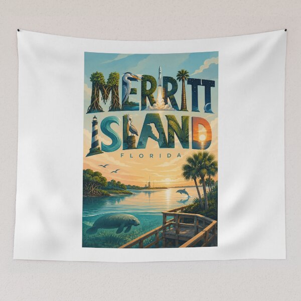 Item preview, Merritt Island Florida Space Coast Wildlife and Kennedy Space Center designed and sold by Aryabek.