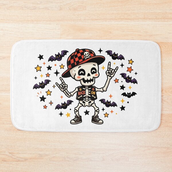 Item preview, Rock On Skeleton Halloween Design designed and sold by larbimalki.