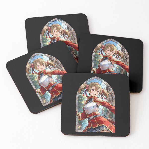 Item preview, Silica Sword Art Online Cheerful Red Adventurer Stained Glass designed and sold by mildaclairmo.