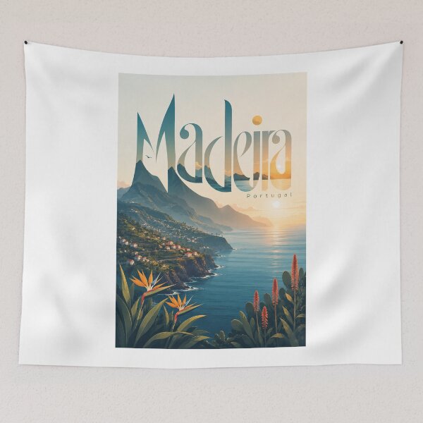 Item preview, Madeira Portugal Atlantic Coast Mountains and Island Villages designed and sold by Aryabek.