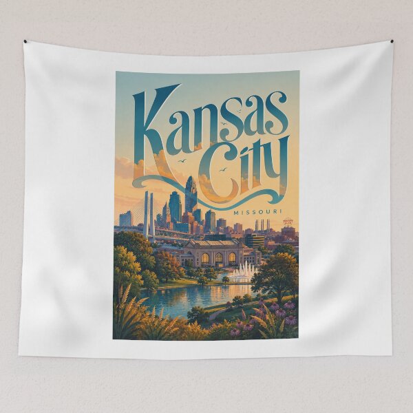 Item preview, Kansas City Missouri Union Station and Downtown Skyline designed and sold by Aryabek.