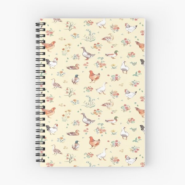 Item preview, Whimsical Chicken and Duck Pattern Featuring Delicate Floral Accents A Charming Design designed and sold by Matt_Smith.