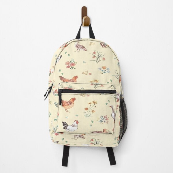 Item preview, Whimsical Chicken and Duck Pattern Featuring Delicate Floral Accents A Charming Design designed and sold by Matt_Smith.