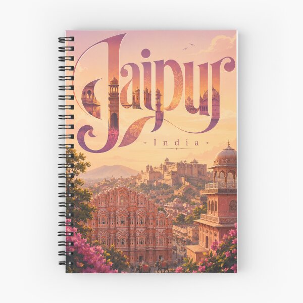 Item preview, Jaipur Rajasthan India Hawa Mahal and Amber Fort Heritage designed and sold by Aryabek.