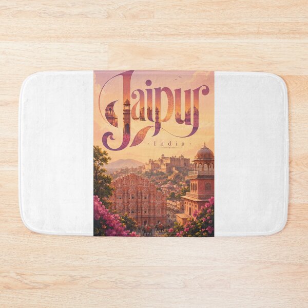 Item preview, Jaipur Rajasthan India Hawa Mahal and Amber Fort Heritage designed and sold by Aryabek.