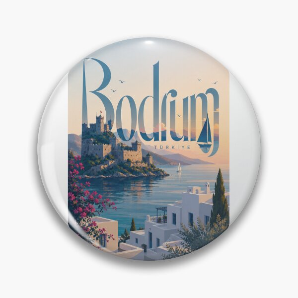 Item preview, Bodrum Türkiye Aegean Coast Castle and Whitewashed Houses designed and sold by Aryabek.