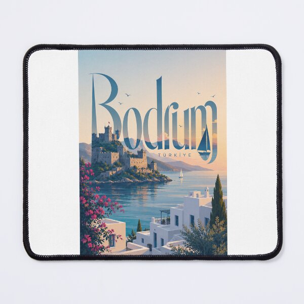Item preview, Bodrum Türkiye Aegean Coast Castle and Whitewashed Houses designed and sold by Aryabek.