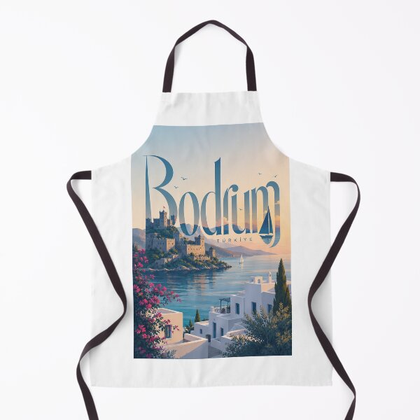 Item preview, Bodrum Türkiye Aegean Coast Castle and Whitewashed Houses designed and sold by Aryabek.