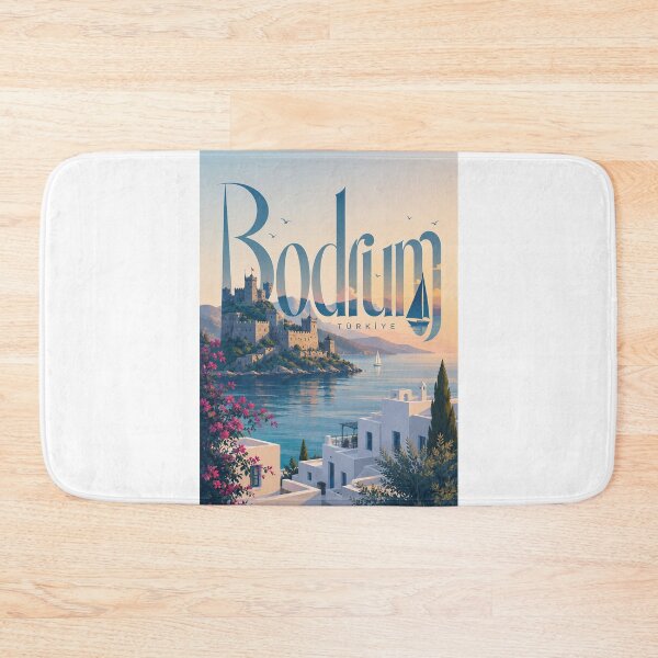 Item preview, Bodrum Türkiye Aegean Coast Castle and Whitewashed Houses designed and sold by Aryabek.