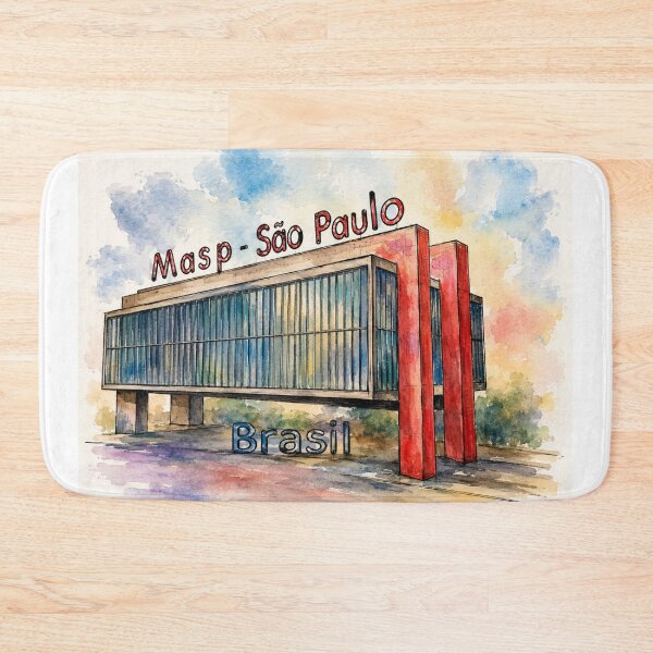 Item preview, Masp Museu de Arte de Sao Paulo –  Watercolor Landmark Art designed and sold by Sampa In Focus.