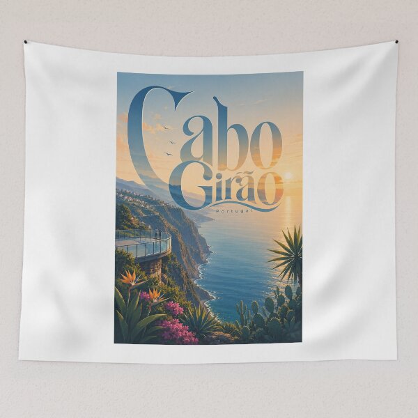 Item preview, Cabo Girão Madeira Atlantic Cliffs and Sunset Coast Portugal designed and sold by Aryabek.
