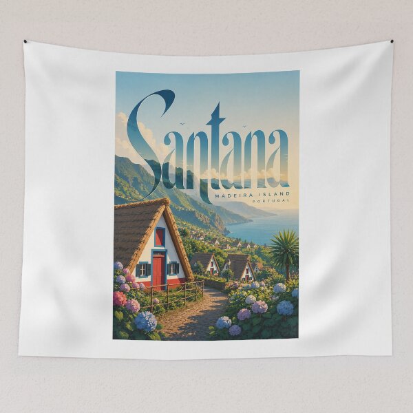 Item preview, Santana Madeira Traditional Houses and Mountain Coast Portugal designed and sold by Aryabek.