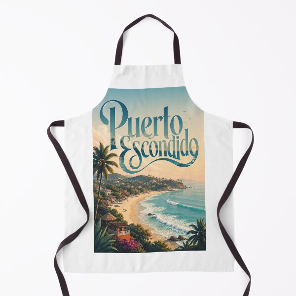 Item preview, Puerto Escondido Oaxaca Pacific Coast and Palm Fringed Bay Mexico designed and sold by Aryabek.