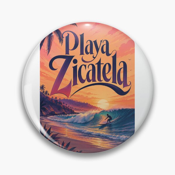 Item preview, Playa Zicatela Puerto Escondido Sunset Surf on Oaxaca Coast designed and sold by Aryabek.