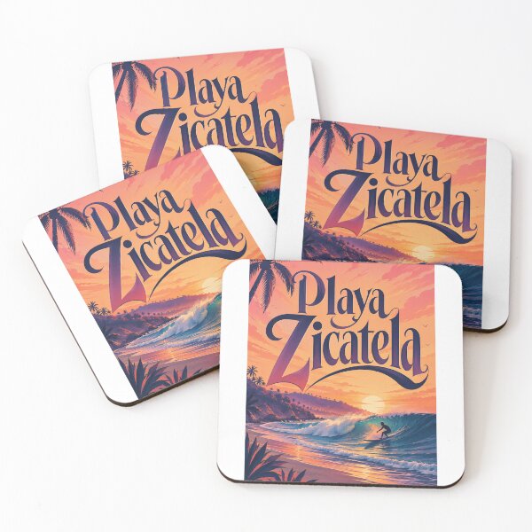 Item preview, Playa Zicatela Puerto Escondido Atardecer Surf en la costa de Oaxaca designed and sold by Aryabek.