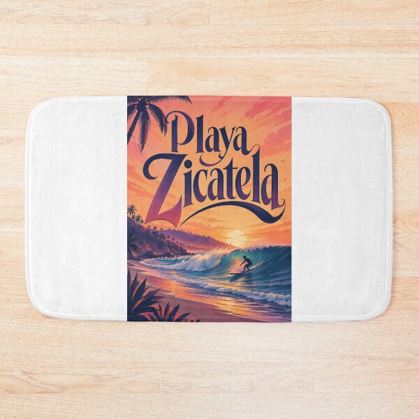 Item preview, Playa Zicatela Puerto Escondido Sunset Surf on Oaxaca Coast designed and sold by Aryabek.