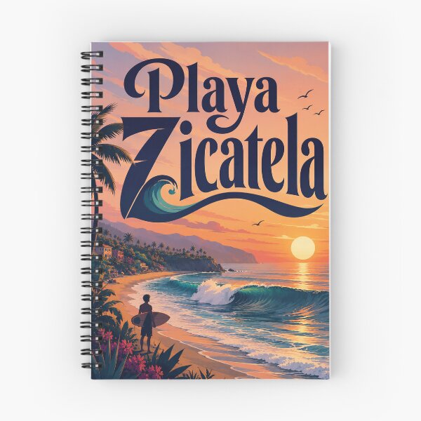 Item preview, Playa Zicatela Oaxaca Sunset Waves and Puerto Escondido Coast designed and sold by Aryabek.