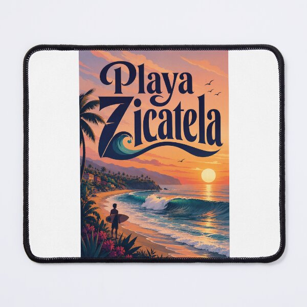 Item preview, Playa Zicatela Oaxaca Sunset Waves and Puerto Escondido Coast designed and sold by Aryabek.