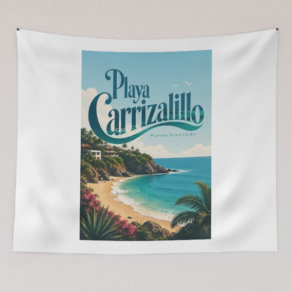 Item preview, Playa Carrizalillo Puerto Escondido Turquoise Cove Oaxaca Mexico designed and sold by Aryabek.
