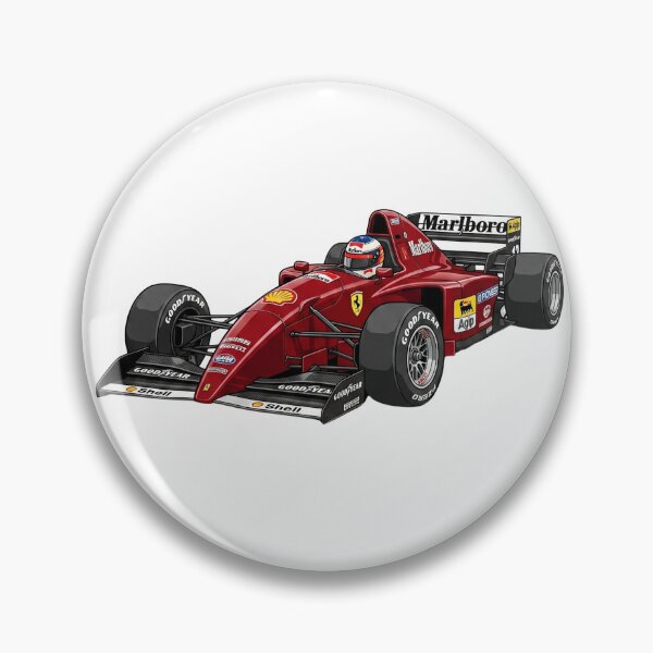 Item preview, 1995 Ferrari 412 T2 V12 Vintage F1 Grand Prix Racing Car Illustration designed and sold by Motorline44.