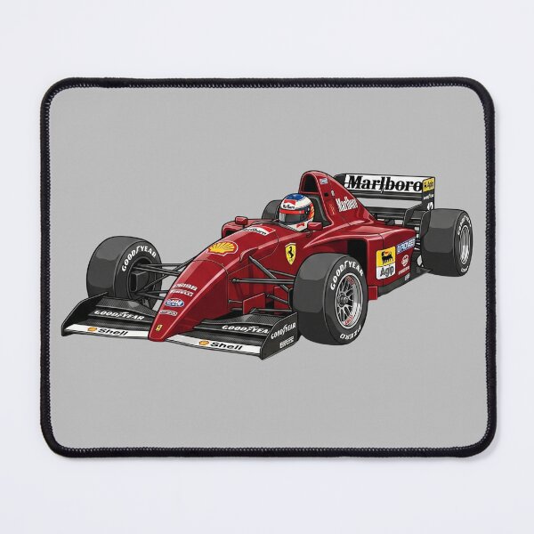 Item preview, 1995 Ferrari 412 T2 V12 Vintage F1 Grand Prix Racing Car Illustration designed and sold by Motorline44.
