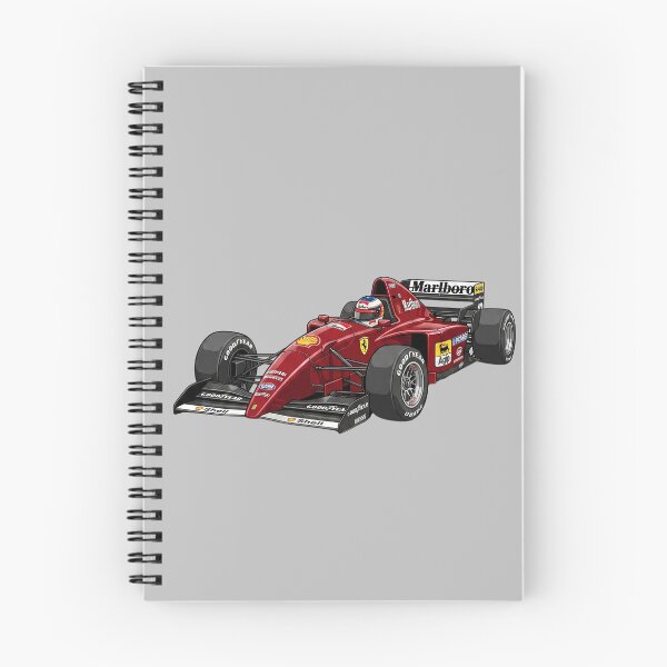 Item preview, 1995 Ferrari 412 T2 V12 Vintage F1 Grand Prix Racing Car Illustration designed and sold by Motorline44.