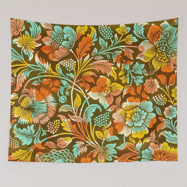Item preview, Floral Block Print designed and sold by The Ravens Ballad.