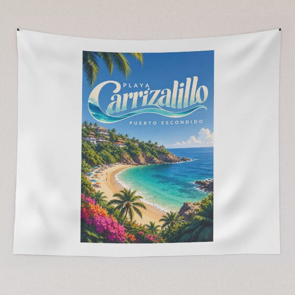 Item preview, Playa Carrizalillo Oaxaca Tropical Bay at Puerto Escondido Mexico designed and sold by Aryabek.