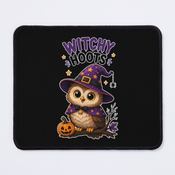 Item preview, Witchy Hoots – Cute Halloween Owl Witch with Pumpkin designed and sold by bkeer abobkr.