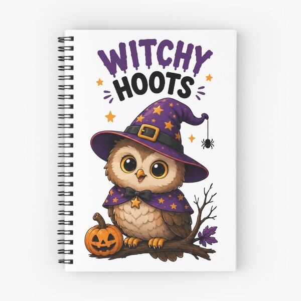 Item preview, Witchy Hoots – Cute Halloween Owl Witch with Pumpkin designed and sold by bkeer abobkr.