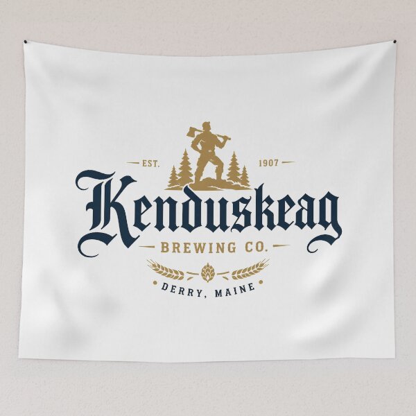 Item preview, Kenduskeag Brewing Co. | Derry Maine Vintage Brewery Logo | IT Inspired Horror Beer Design designed and sold by Extravanganzza.