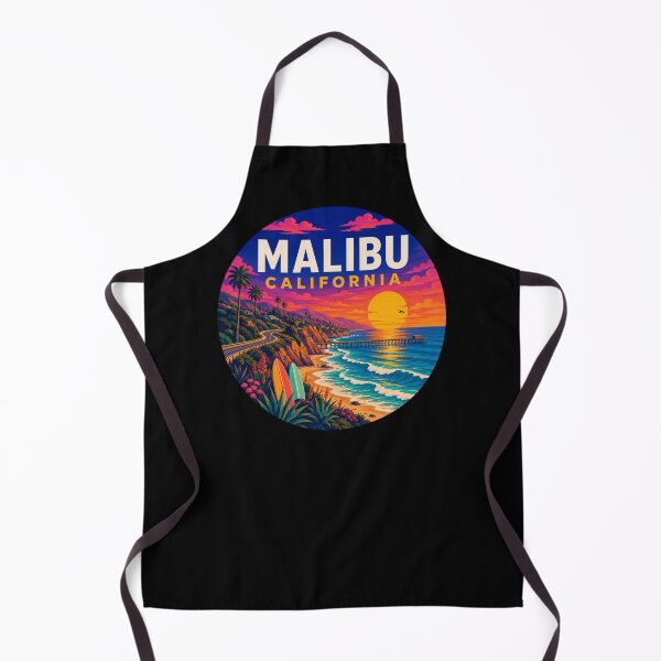 Artikelvorschau, Retro-Sonnenuntergang in Malibu, Kalifornien, an der Pazifikküste entworfen und verkauft von SimplyJasper.