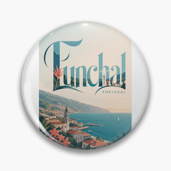 Item preview, Funchal Madeira Atlantic Harbour and Mountain City Portugal designed and sold by Aryabek.