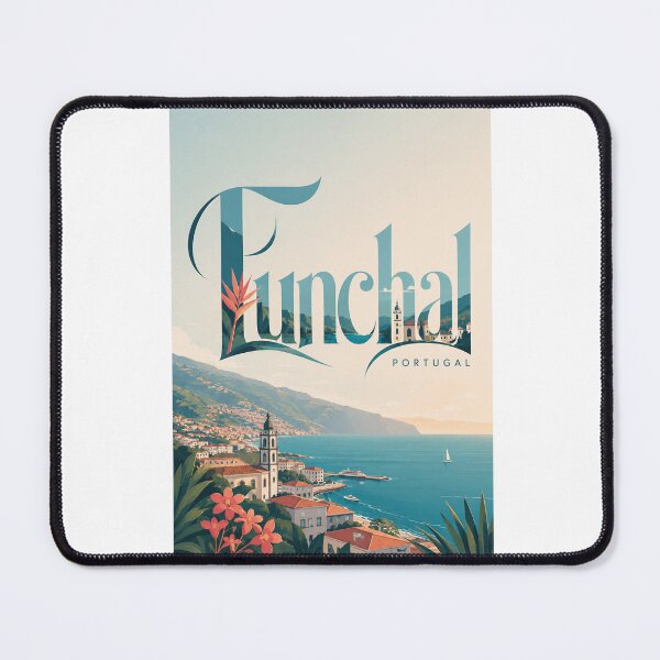 Item preview, Funchal Madeira Atlantic Harbour and Mountain City Portugal designed and sold by Aryabek.