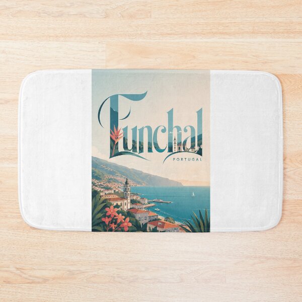 Item preview, Funchal Madeira Atlantic Harbour and Mountain City Portugal designed and sold by Aryabek.