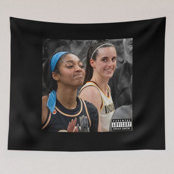 Item preview, Funny Fever Moment Angel Reese Caitlin Clark Aliyah Boston Basketball designed and sold by Harmontal.