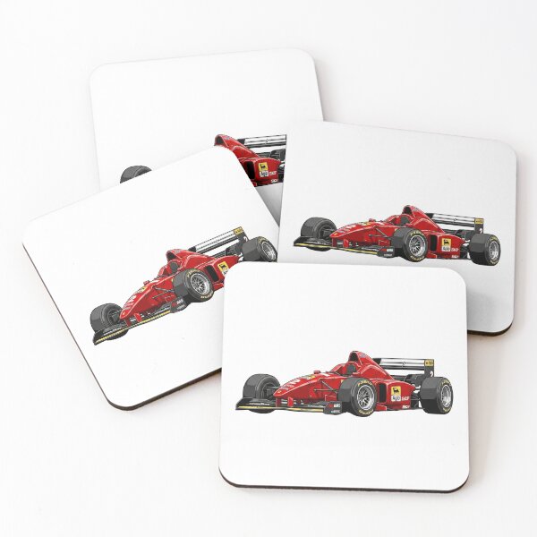 Item preview, 1996 Ferrari F310 Schumacher Vintage F1 Grand Prix Racing Car Illustration designed and sold by Motorline44.