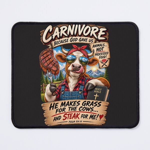 Item preview, CARNIVORE-BECAUSE GOD GAVE US ANIMALS NOT PROCESSED FOOD designed and sold by CarnivoreGifts.