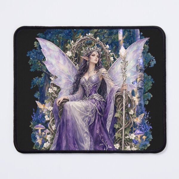Item preview, Purple Fairy Queen on Throne Dark Fantasy Aesthetic  designed and sold by aliyeus.